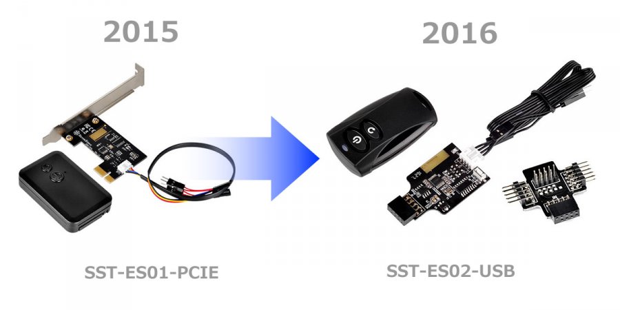 アイデアパワーアップ Usbに対応したpc電源用ワイヤレスリモコンユニット Silverstone Es02 Usb Ark Tech And Market News Vol