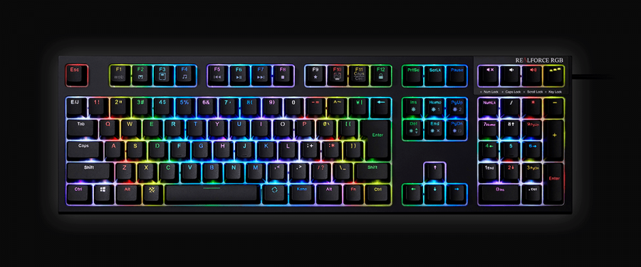 東プレのゲーマー向けキーボード Realforce Rgb の日本語配列版が発売 Ark Tech And Market News Vol