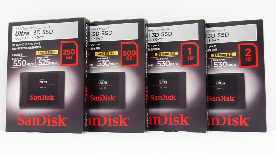 Sandiskからも64層3d Tlc Nand採用2 5インチsata Ssd Ultra 3d Ssd シリーズが販売開始 Ark Tech And Market News Vol