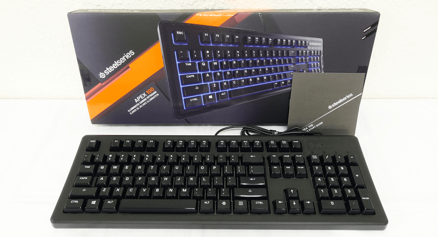 Steelseriesから低価格ゲーミングキーボード Apex 100 Us とrgbイルミネーションマウスパッド Qck Prism が同時発売 Ark Tech And Market News Vol