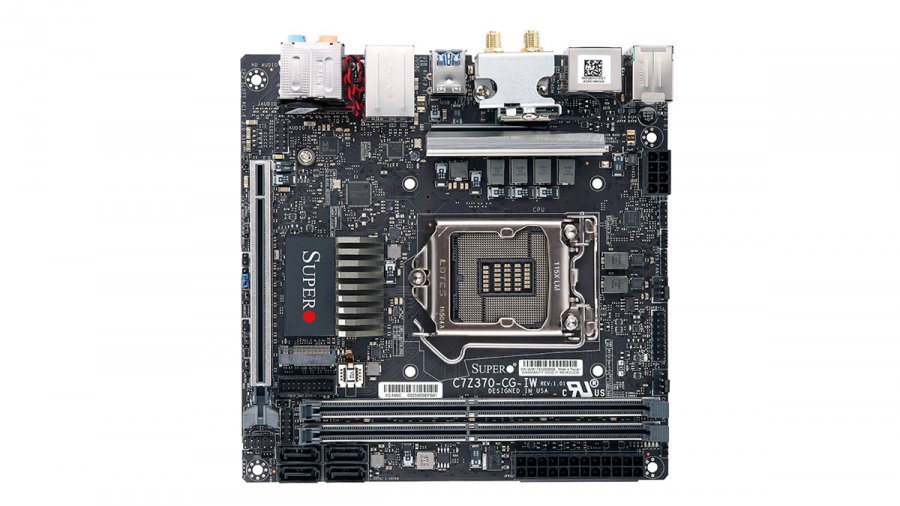 ちょっと光る それでもシックにまとめたintel Z370チップセット搭載mini Itxマザーボード C7z370 Cg Iw がsupermicroから発売 Ark Tech And Market News Vol