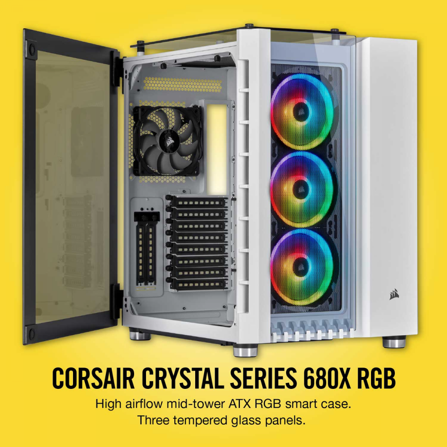 内部を左右にセパレート 分離構造の大型キューブケース Crystal 680x Rgb シリーズがcorsairから Ark Tech And Market News Vol