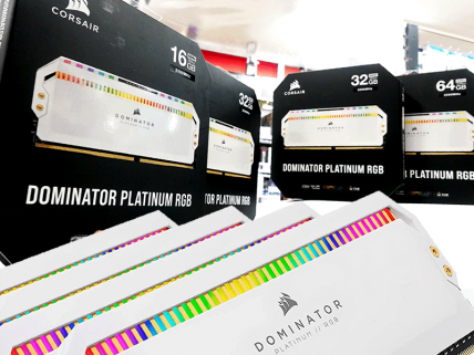 白さ抜群でピンク系との相性GOOD、CORSAIR DOMINATOR PLATINUM RGB DDR4のホワイトカラー版登場