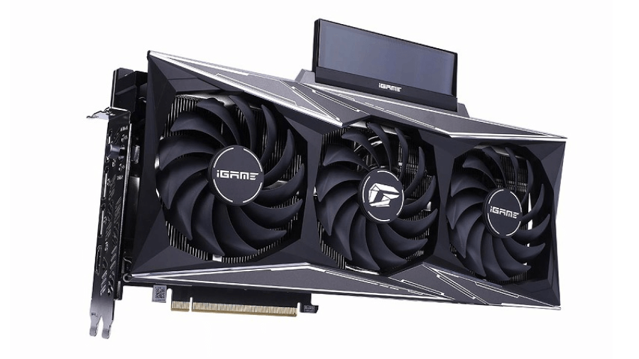 Colorful システム情報や画像を表示するモニターつきgeforce Rtx 3080搭載 Igame Geforce Rtx 3080 Vulcan Oc 10g が登場 Ark Tech And Market News Vol