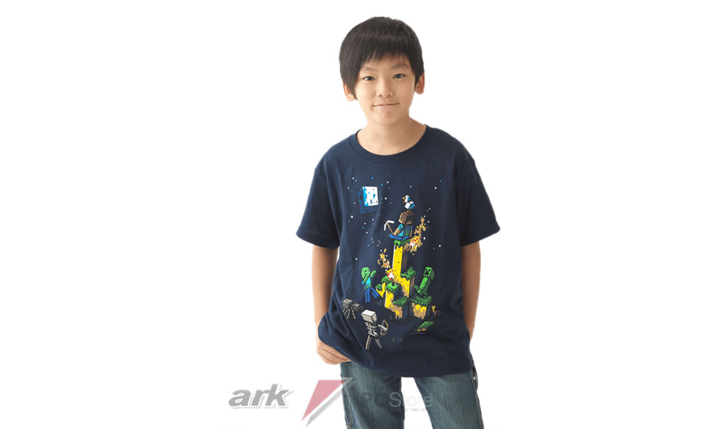 海外直輸入キッズ向けゲーミングキャラクターtシャツ パソコンshopアーク Ark
